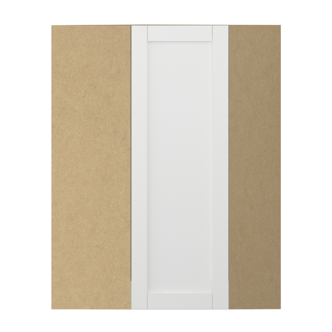 WDC2412 Diagonal Corner Cabinet - Lynmouth White