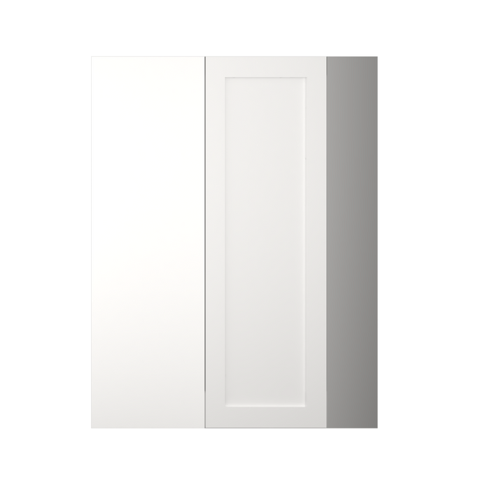 WDC2412 Diagonal Corner Cabinet - Darlington White Shaker