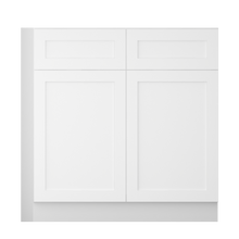 Load image into Gallery viewer, B36 Double Door Base Cabinet - Darlington White Shaker
