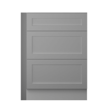Load image into Gallery viewer, 3DB27 Three Drawers Base Cabinets -Darlington Grey Shaker
